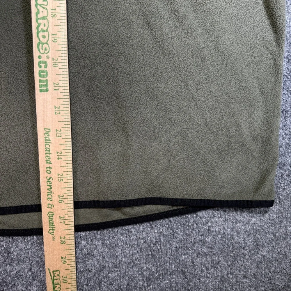 The North Face TKA Glacier Fleece Pullover Womens L Green Black Snap Neck Jacket